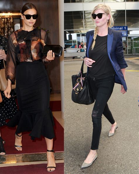 Irina Shayk & Lara Stone In Givenchy sunglasses